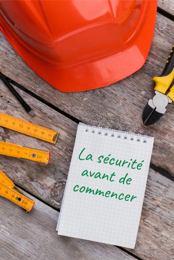 la sécurité avant de commencer et une règle enseigné dans le début de la formation prévention dans le centre de formation en santé et sécurité en bretagne et pays de la Loire